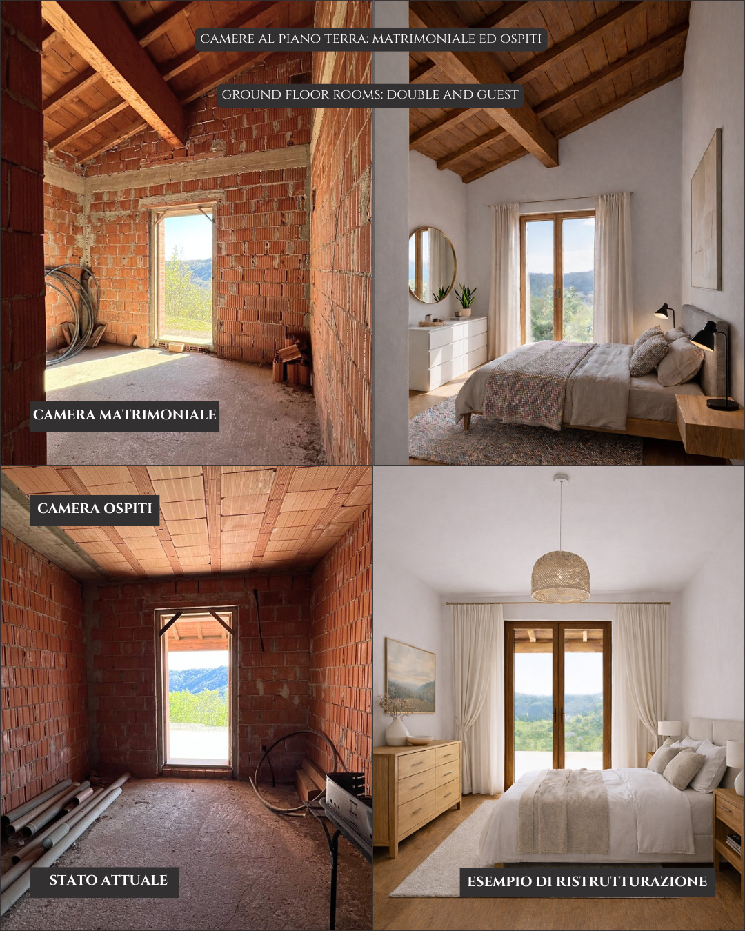 Panoramic Villa in Monferrato with Over 2 Hectares of Private Land – Rare Opportunity to Complete and Customize