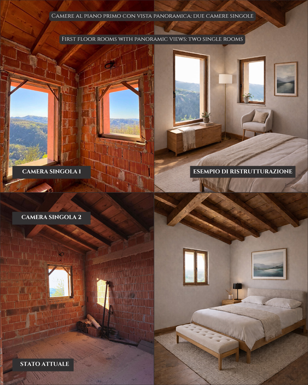 Panoramic Villa in Monferrato with Over 2 Hectares of Private Land – Rare Opportunity to Complete and Customize