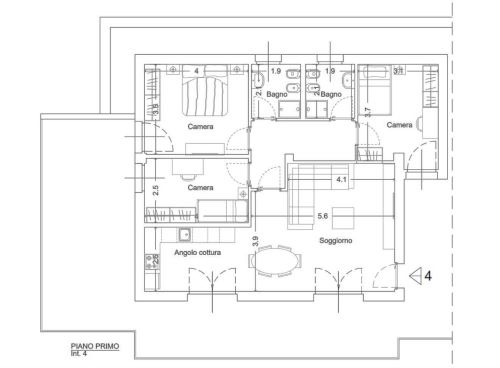 Apartment of 135 sqm with seaview with terrace and jacuzzi for sale in Chiavari in the Liguria region, Italy. The prope